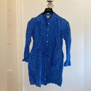 Blue Eyelet Dress JCrew Factory sz 2